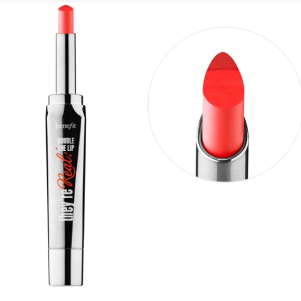 🎉 5/25 BENEFIT double the lip - flame game - Picture 2 of 8